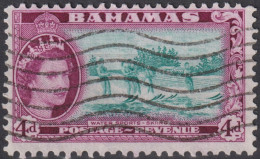 1954 Bahamas-Kronenkolonie ° Mi:BS 168, Sn:BS 163, Yt:BS 152, Water Sports - Skiing, Queen Elizabeth II - 1859-1963 Colonie Britannique