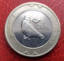 BOSNIA & HERZEGOVINA 2 Konvertibile Marke 2019 Pigeon Dove Bimetal Coin - Bosnie-Herzegovine