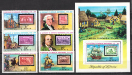 Liberia MNH Set And SS - Us Independence