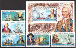 Madagascar MNH Set And SS - Us Independence