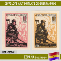 C2504# España [SVP] Lote Ajut Als Mutilats De Guerra (MNH) - Republikanische Ausgaben