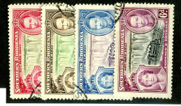 7901 BCX 1937 Southern Rhodesia Scott #38-41 Used (offers Welcome) - Zuid-Rhodesië (...-1964)