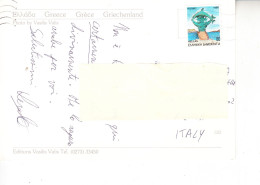 GRECIA - Cartolina Per Italia - Lettres & Documents