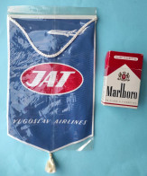 JAT (Yugoslav Airlines) Yugoslavia Old Pennant 1980s * LARGER SIZE - NEW & SEALED * Yougoslavie Jugoslawien Jugoslavia - Otros & Sin Clasificación