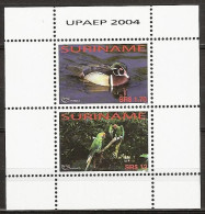 Suriname 2004 UPAEP 2004 Eend, Duck, Parrots, Birds Block MNH/**/Postfris, ZBL1280  - Suriname