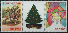 Suriname 2003 Kind, Kerst, Noël, Christmas Brugpaar Block MNH/**/Postfris ZBL 1219/1220 BP21 - Suriname