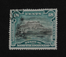 NORTH BORNEO 1894, Kinabalu Mountains, Mi #56, Used - North Borneo (...-1963)