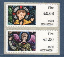 EIRE Ireland Irlande, **, Yv D 61, 62, Mi ATM 61, 62, SG M 57, 58, Noël 2014, - Automatenmarken (Frama)