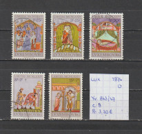 (TJ) Luxembourg 1974 - YT 843/47 (gest./obl./used) - Usati