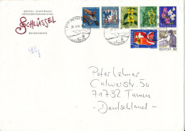 Switzerland Cover Sent To Germany 29-5-2009 With More Topic Stamps - Lettres & Documents