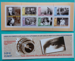 Carnet Neuf Non Plié - Personnages Célèbres - Les œuvres Des Grands Photographes Français - Année 1999 - BC3268 - Personajes