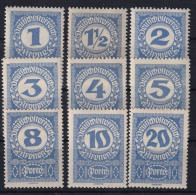 AUSTRIA 1919/21 - MNH - ANK 84x-92x - PORTO - Postage Due