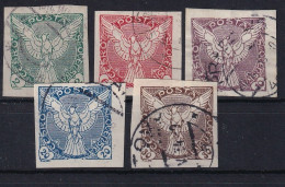 CZECHOSLOVAKIA 1918/19 - Canceled - Mi 13-17 - Used Stamps