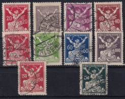 CZECHOSLOVAKIA 1920 - Canceled - Mi 170A-178A, 180A - Usati