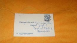 ENVELOPPE ANCIENNE DE 1947../ TH. PAULI CHRISTIANSEN..CACHET TORSHAVN FAROE ISLANDS..POUR MANCHESTER + TIMBRE 40 + 5 - Brieven En Documenten