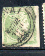 GREECE GRECIA HELLAS 1861 1882 HERMES MERCURY MERCURIO LEPTA 5l USED USATO OBLITERE' - Used Stamps