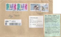 R Brief  Luzern Schönbühl - Essen  (mit Zolldeklaration)         1996 - Storia Postale