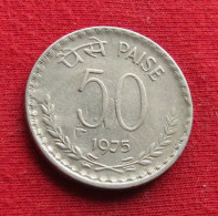 India 50 Paise 1975 C KM# 63 *VT Inde Indien Indies Paisa - Inde
