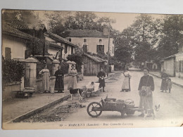 MORCENX.DEBUT 1900.RUE CAMILLE LUCXEY.SCENE DE RUE.CARTE VIERGE. - Morcenx