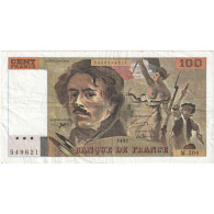 France, 100 Francs, Delacroix, 1991, M.204, TTB+, Fayette:69bis.4b, KM:154f - 100 F 1978-1995 ''Delacroix''