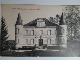 MORCENX.DEBUT 1900.CHATEAU D'AGES.CARTE VIERGE. - Morcenx