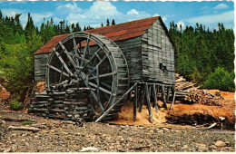 Side View Of An Old Fashion Water Wheel Of A Saw Mill, Trinity Bay, Newfoundland, Unused . (D212) - Other & Unclassified