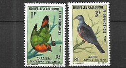 Nouvelle Calédonie  1966   Oiseaux  Cat Yt N° 330,331    Série Complète ** MNH - Nuovi