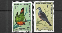 Nouvelle Calédonie  1966   Oiseaux  Cat Yt N° 330,331    Série Complète ** MNH - Neufs