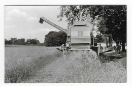 CPSM PUB PUBLICITAIRE SELBSTFAHRENDER MÄHDRESCHER CLAAS - SENATOR MIT ANBAUHÄCKSLER, MOISSONNEUSE BATTEUSE - Tractors