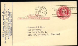 UY13m Type 1 Electrotype Postal Card Philadelphia PA RETURNED 1952 - 1941-60