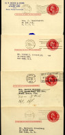 UY13m Type 1 Electrotype Postal Cards NY+MA 1952 - 1941-60