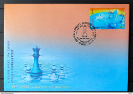 X 0486 Envelope Fdc Chess Kyrgyzstan Olympiada Batumi 2018 - Kyrgyzstan