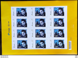 PB 87 Brazil Personalized Stamp Singer Luan Santana Music Adhesive 2018 Sheet G - Personalisiert