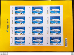 PB 88 Brazil Personalized Stamp First Airship Built In Latin America Adhesive 2018 Sheet G - Personalisiert