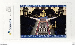 PB 86 Brazil Personalized Stamp Masonic Grand Lodge Internal Masonry Adhesive 2018 - Personalisiert