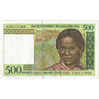 Billet, Madagascar, 500 Francs = 100 Ariary, Undated (1994), KM:75b, SUP+ - Madagaskar