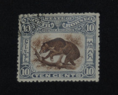 NORTH BORNEO 1902, Sun Bear, Animals, Mi #95, Used - North Borneo (...-1963)