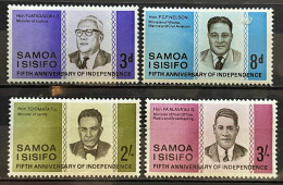 SAMOA -  MH* - 1967 - # 259/262 - Samoa