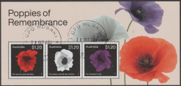 AUSTRALIA - USED 2023 $3.60 Poppies Of Remembrance Souvenir Sheet - Usati