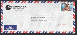 1981  Lettre Avion Pour Honolulu  Yv 131 Coraux Montipora - Storia Postale