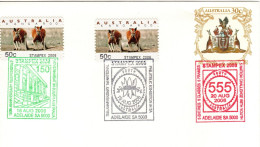 Australia 2006 Stampex 2006 Green,black & Red Logo,Adelaide  Postmark, Souvenir Cover - Poststempel