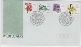 Australia 2007  Wildflowers Peel And Stick,FDC - Postmark Collection