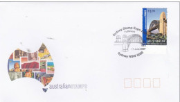 Australia 2007 Sydney Stamp Expo ,black Postmark, Souvenir Cover - Bolli E Annullamenti