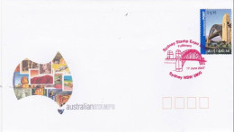 Australia 2007 Sydney Stamp Expo ,Red Postmark, Souvenir Cover - Marcofilie