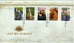 Australia 2008 Lest We Forget,Self-adhesive, Soldiers Hill Postmark,FDI - Postmark Collection