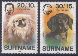 Suriname Surinam Neufs Sans Charnière ** Voor Het Kind Teckel Pekingees ** - Suriname