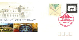 Australia 2008 ,Canberra Stampshow 2008 Red Postmark,souvenir Cover - Bolli E Annullamenti