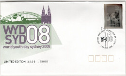 Australia 2008 World Youth Day Souvenir Cover Limited Edition Civerr 2922 Of 5000 - Marcophilie