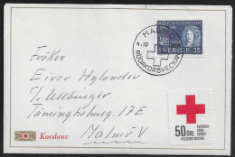 Sweden.   Swedish Red Cross.   Special Cancellation On Special Cover. - Brieven En Documenten