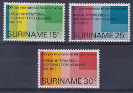 Suriname Surinam Neufs Sans Charnière ** 100 Ans De La Convention Internationale Du Mètre BUREAU INTERNATIONAL  POIDS - Suriname